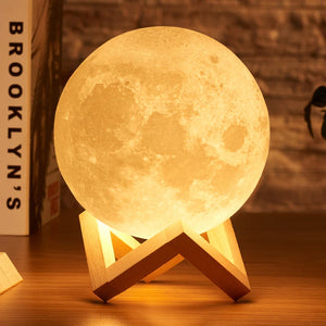 8cm DIY Planet Lamp - Moon Galaxy Night Light Art Painting with Stand Rating 4.8⭐⭐⭐⭐⭐