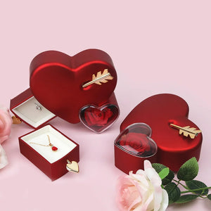 Eternal Heart Rose Jewelry Box for Valentine's Day birthday anniversary gift 4.8 ⭐⭐⭐⭐⭐