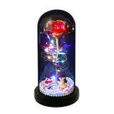 Light Up Rose in Acrylic Dome - Colorful Eternal Flower Gift  5.0 ⭐⭐⭐⭐⭐