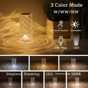 Rose Light Tablelamp - 16 Colors Lamp for Bedroom 4.7 ⭐⭐⭐⭐⭐