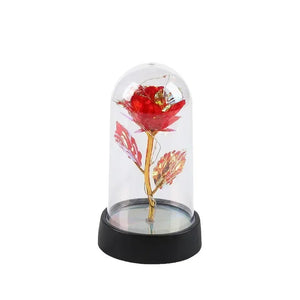 Mini Light Up Rose in Acrylic Dome - Colorful Eternal Flower Gift 4.8 ⭐⭐⭐⭐⭐