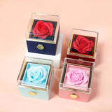 Eternal Rose Flower Jewelry Box Ring Earrings Necklace Storage Boxes 4.7⭐⭐⭐⭐⭐